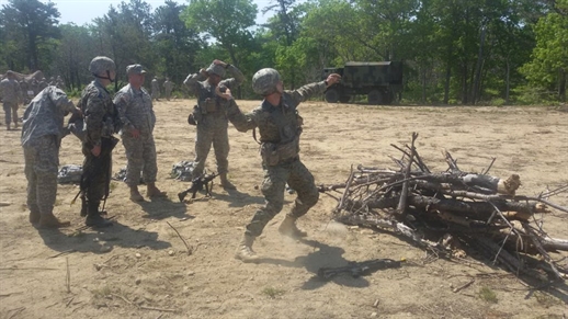 The memebers of the Armed Forces of BiH on testing for Expert Infantry  Badge (EIB) in USA